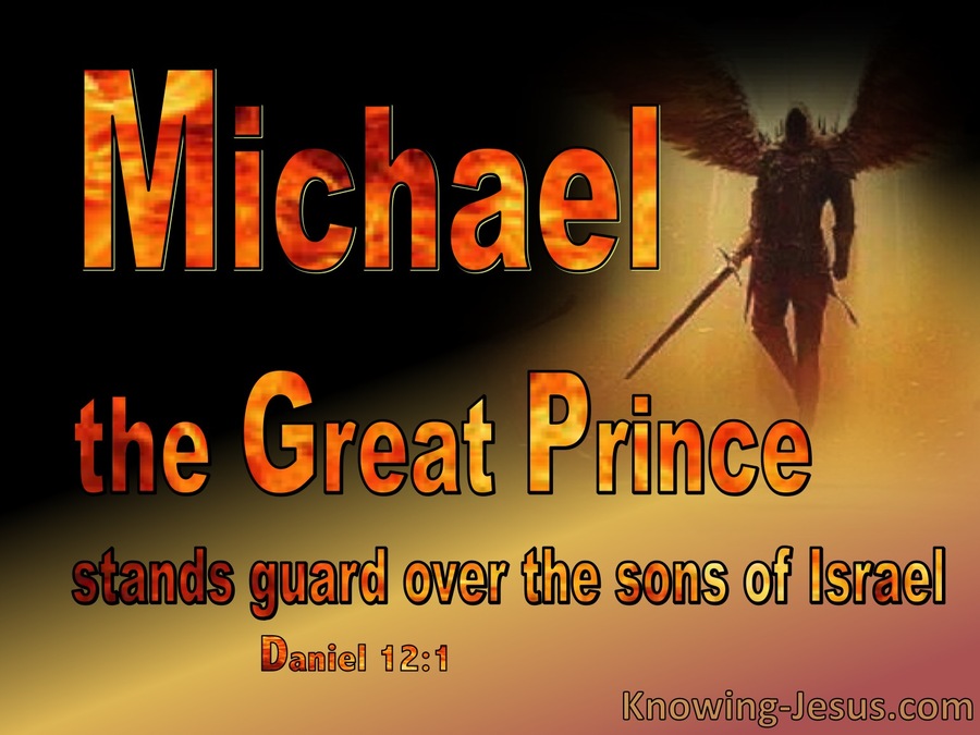 Daniel 12:1 Michael The Great Prince Of Israel (orange)